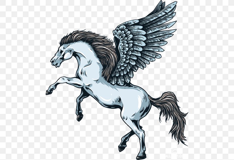 Legendary Creature Greek Mythology Mythical Creature Pegasus Wall Decal, PNG, 500x562px, Legendary Creature, Art, Deity, Dragon, Fictional Character Download Free