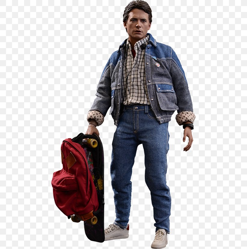 Michael J. Fox Marty McFly Back To The Future Dr. Emmett Brown DeLorean Time Machine, PNG, 480x828px, 16 Scale Modeling, Michael J Fox, Action Toy Figures, Back To The Future, Back To The Future Part Ii Download Free