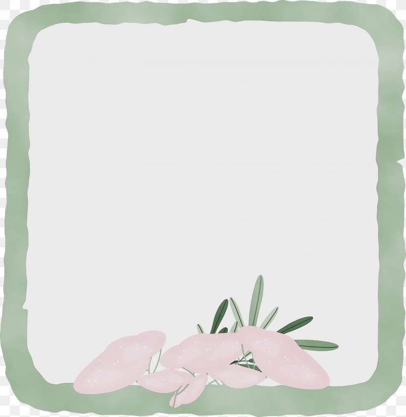 Picture Frame, PNG, 2915x3000px, Flower Frame, Film Frame, Flower, Geometry, Green Download Free