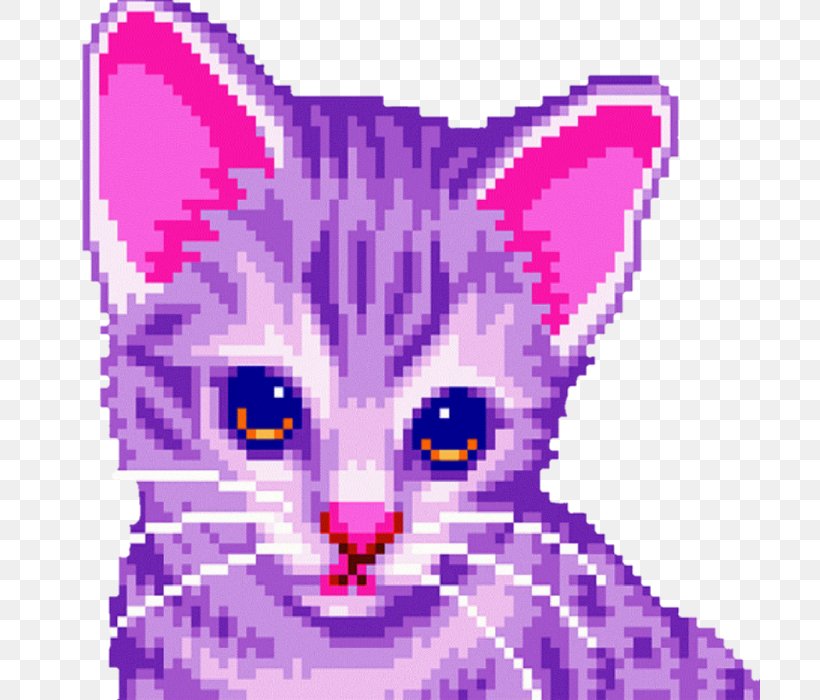 Cat Pixel Art Kitten, PNG, 700x700px, Cat, Art, Carnivoran, Cat Like Mammal, Cute Cat Download Free