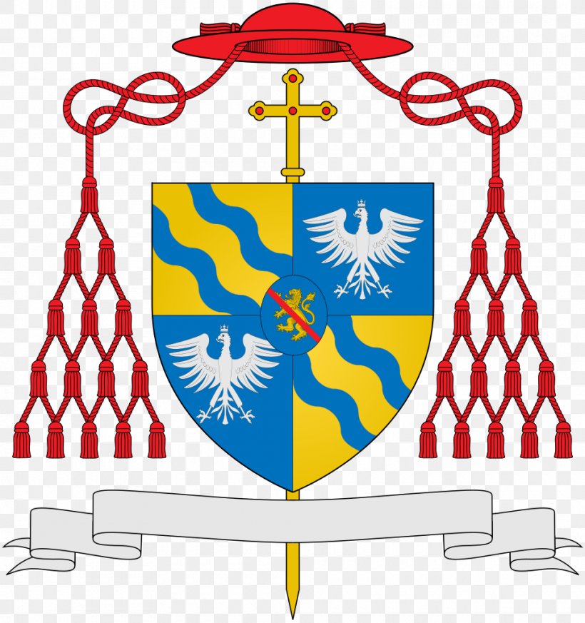 Cardinal Coat Of Arms Archbishop Galero, PNG, 960x1023px, Cardinal, Archbishop, Area, Artwork, Bernard Francis Law Download Free