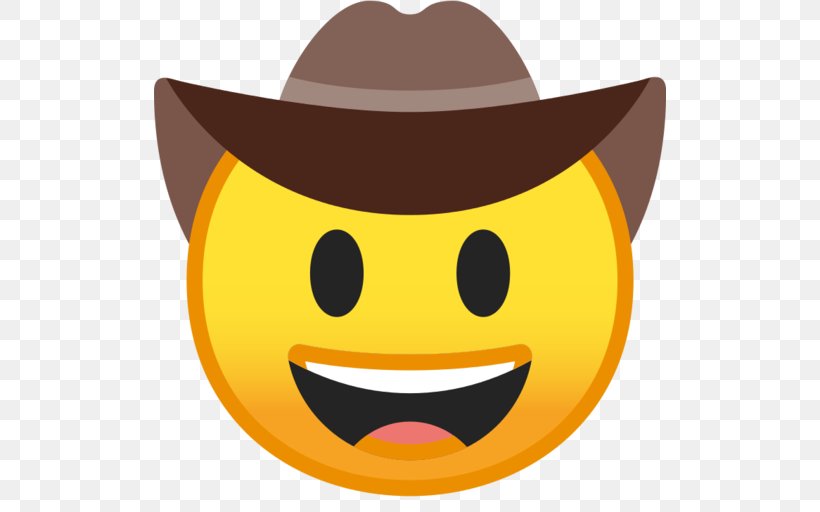 Cowboy Hat Emoji, PNG, 512x512px, Cowboy, Cartoon, Cheek, Cowboy Boot, Cowboy Hat Download Free