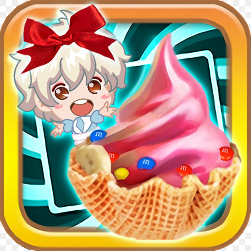 Ice Cream Froyo Party! Frozen Yogurt Sundae IPhone 4, PNG, 1024x1024px, Ice Cream, App Annie, App Store, Apps Like Make, Clown Download Free