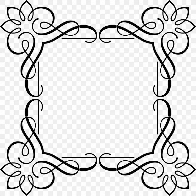 Picture Frames Clip Art Design Borders And Frames, PNG, 2328x2328px, Picture Frames, Art, Black And White, Borders And Frames, Decorative Arts Download Free