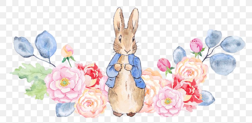 The Tale Of Peter Rabbit Watercolor Painting Illustration, PNG, 800x402px, Tale Of Peter Rabbit, Beatrix Potter, Color, Drawing, Easter Download Free