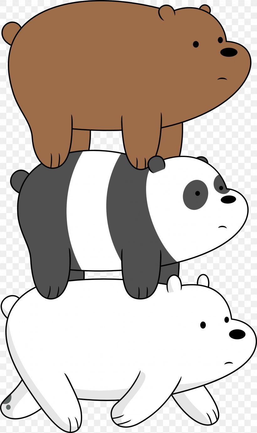 We Bare Bears: We Go Everywhere Handbook Giant Panda DVD Cartoon Network, PNG, 2124x3580px, Bear, Animated Series, Artwork, Black And White, Carnivoran Download Free