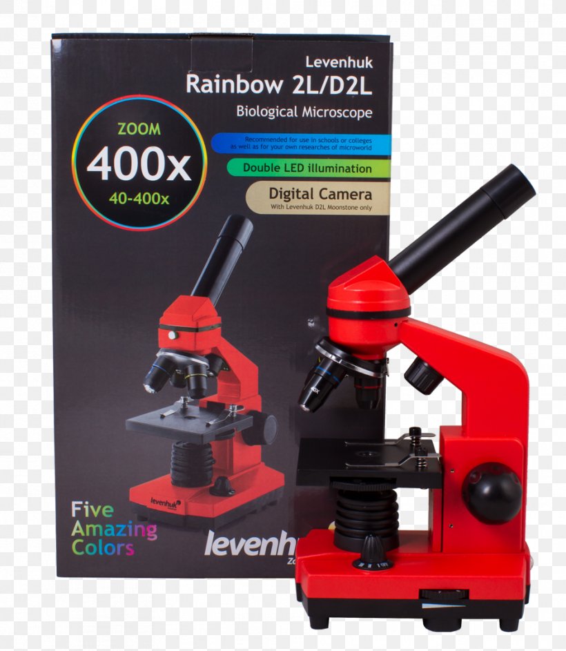 Levenhuk Rainbow 2L Orange Microscope Levenhuk Rainbow 2L Orange, PNG, 939x1080px, Microscope, Color, Hardware, Optics, Orange Download Free