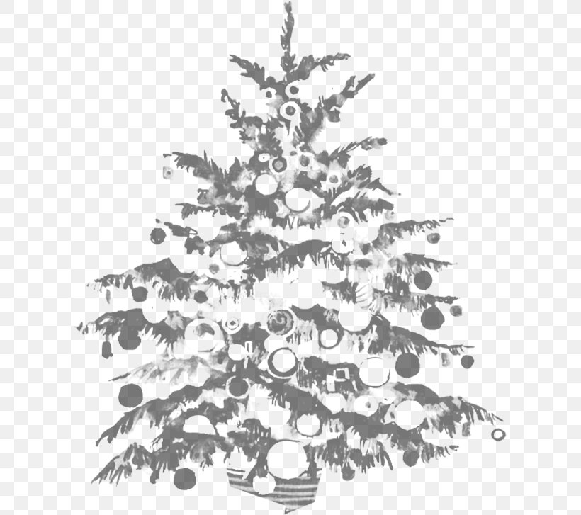 Affaires Sensibles Christmas Tree France Inter Translation Christmas Ornament, PNG, 612x727px, Christmas Tree, Black And White, Branch, Christmas, Christmas Decoration Download Free