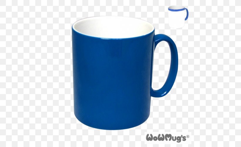 Coffee Cup Magic Mug Blue, PNG, 500x500px, Coffee Cup, Beer Stein, Blue, Ceramic, Cobalt Blue Download Free