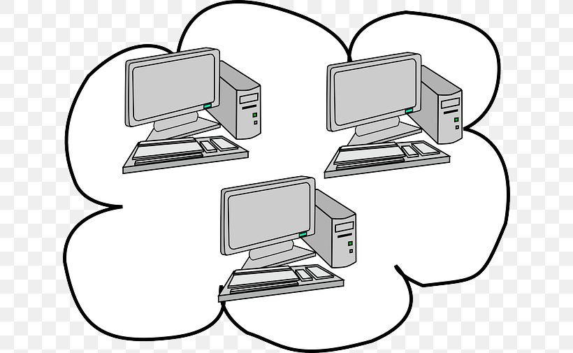Computer Network Download Clip Art, PNG, 640x505px, Computer Network, Black And White, Cloud Computing, Communication, Computer Download Free