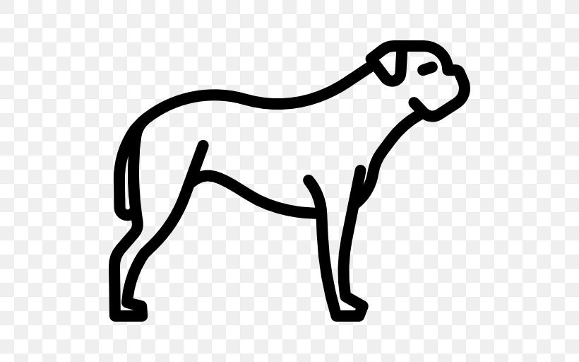 English Mastiff Bullmastiff St. Bernard Cane Corso Clip Art, PNG, 512x512px, English Mastiff, Animal, Area, Black, Black And White Download Free