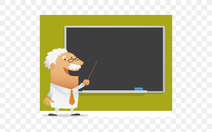 Professor Cartoon, PNG, 512x512px, Professor, Area, Art, Blackboard, Brand Download Free