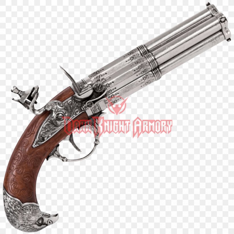 Trigger Flintlock Revolver Firearm Pistol, PNG, 843x843px, 18th Century, Trigger, Air Gun, Blunderbuss, Dagger Download Free