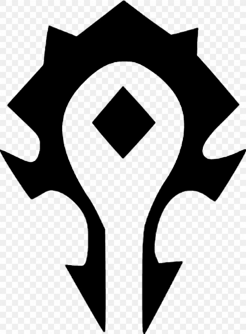 World Of Warcraft Orda Logo Symbol, PNG, 2032x2763px, World Of Warcraft, Art, Black And White, Decal, Drawing Download Free