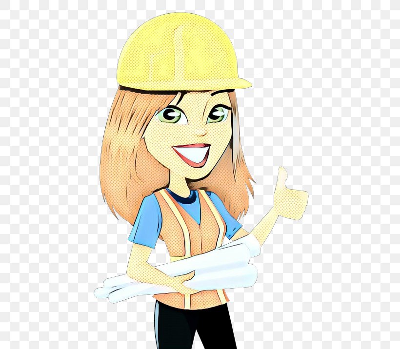 Cartoon Construction Worker Finger Thumb Clip Art, PNG, 500x716px, Pop Art, Cartoon, Construction Worker, Finger, Retro Download Free