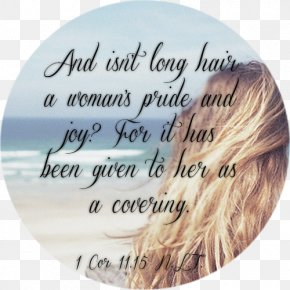 Hair - Chapters And Verses Of The Bible Long Hair Religious Text PNG