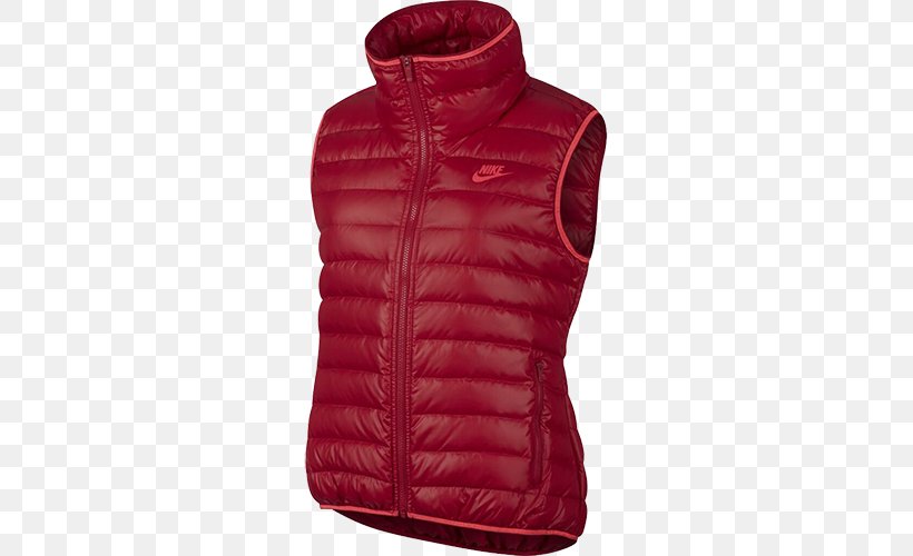 Hoodie Jacket Nike Gilets Waistcoat, PNG, 500x500px, Hoodie, Clothing, Coat, Down Feather, Fashion Download Free