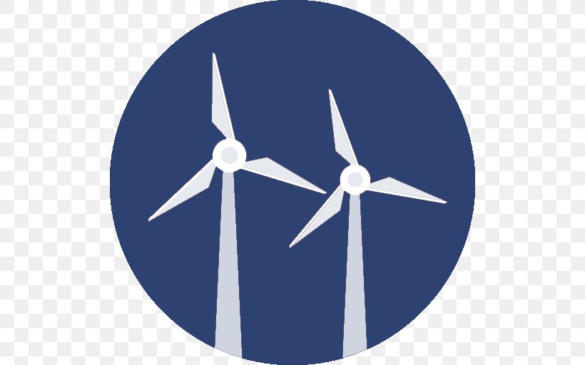 Wind Farm Wind Turbine Wind Power Windmill Renewable Energy, PNG, 512x512px, Wind Farm, Blue, Electric Generator, Energy, Energy Industry Download Free
