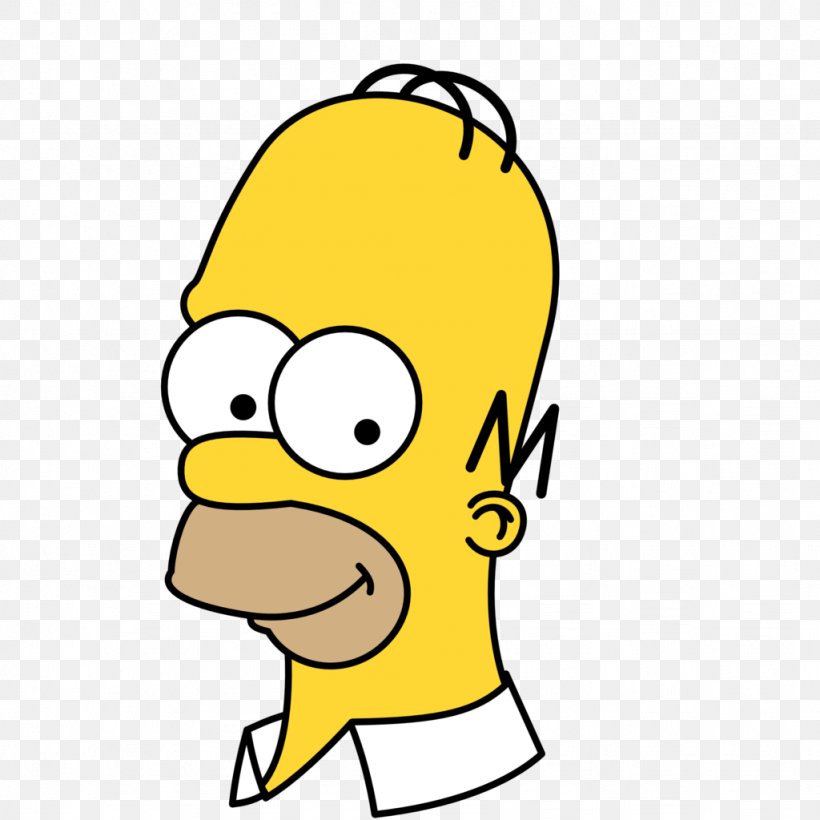 Homer Simpson Bart Simpson Lisa Simpson Marge Simpson Simpson Family, PNG, 1024x1024px, Homer Simpson, Area, Bart Simpson, Beak, Bird Download Free