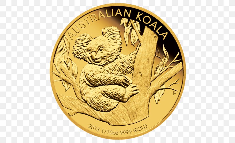 Perth Mint Gold Coin Gold Coin Koala, PNG, 500x500px, Perth Mint, Australia, Bullion Coin, Carnivoran, Coin Download Free