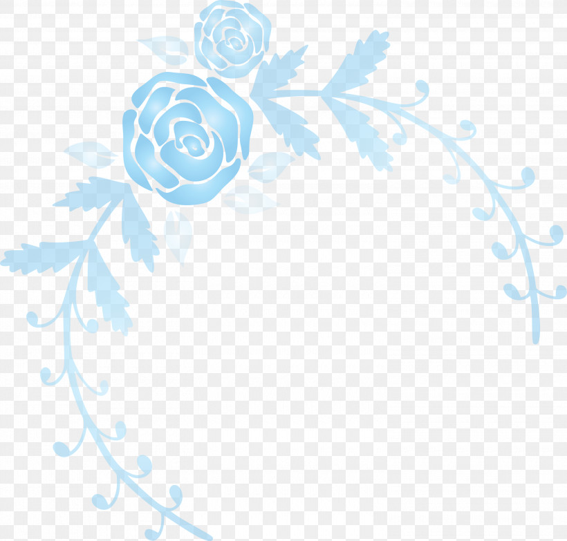 Rose Frame Flower Frame Wedding Frame, PNG, 3000x2868px, Rose Frame, Blue Rose, Circle, Flower, Flower Frame Download Free