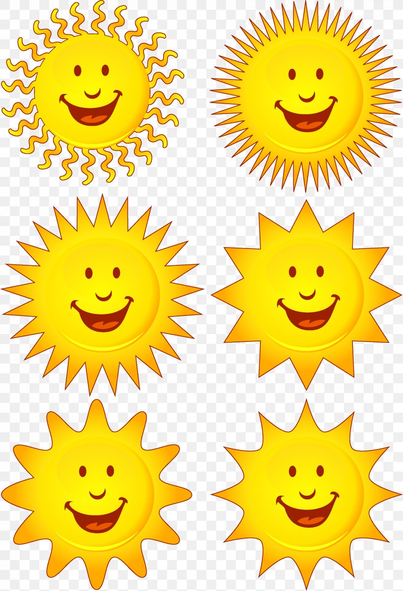 Sunlight Clip Art, PNG, 2260x3317px, Sun, Emoticon, Expression Vector, Happiness, Smile Download Free