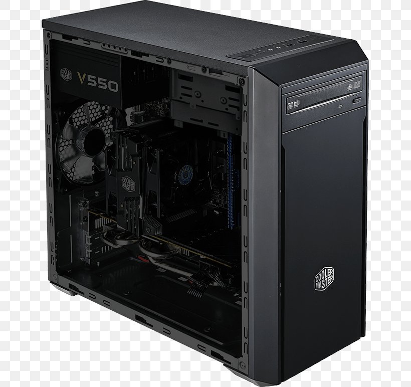 Computer Cases & Housings Power Supply Unit Socket AM4 Cooler Master MicroATX, PNG, 653x772px, Computer Cases Housings, Atx, Computer, Computer Case, Computer Component Download Free