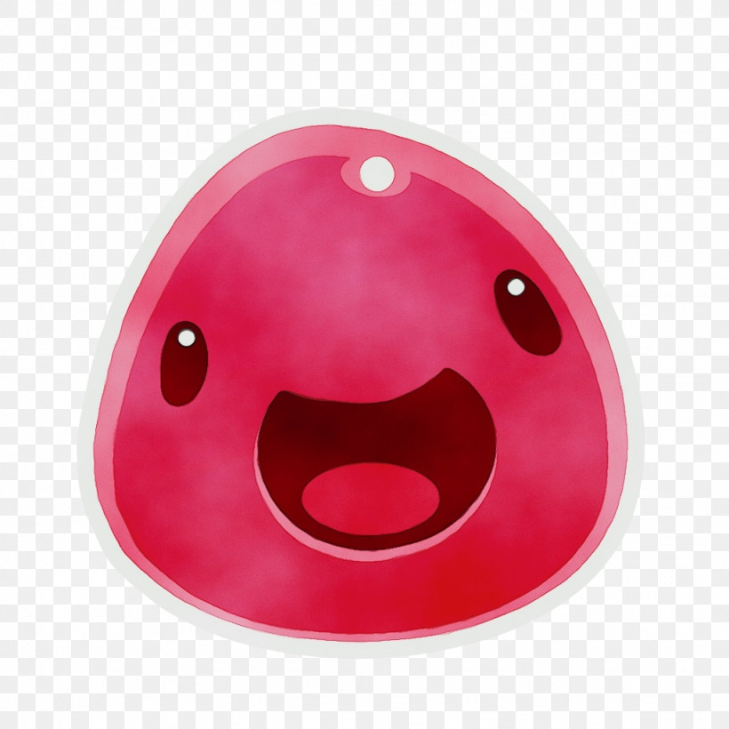 Pink Button Smile Magenta, PNG, 1024x1024px, Watercolor, Button, Magenta, Paint, Pink Download Free