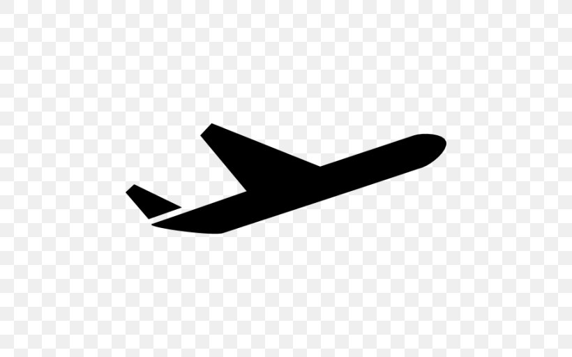 Airplane Clip Art, PNG, 512x512px, Airplane, Aircraft, Black And White, Flight, Symbol Download Free