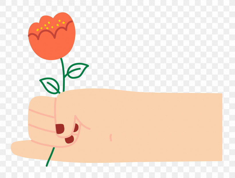 Hand Holding Flower Hand Flower, PNG, 2500x1892px, Hand Holding Flower, Cartoon, Flower, Hand, Heart Download Free