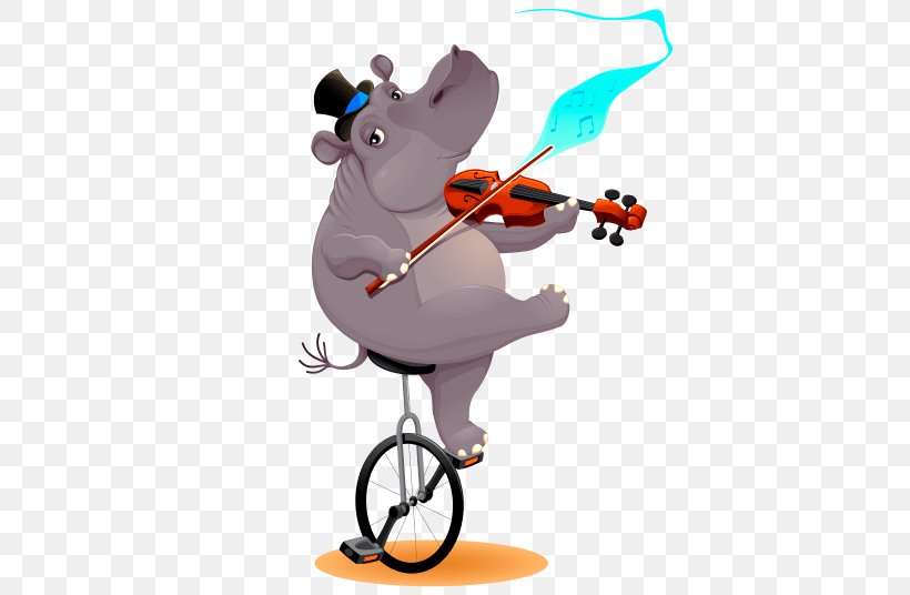 Hippopotamus Unicycle Clip Art, PNG, 550x536px, Hippopotamus, Cartoon, Istock, Juggling, Mammal Download Free