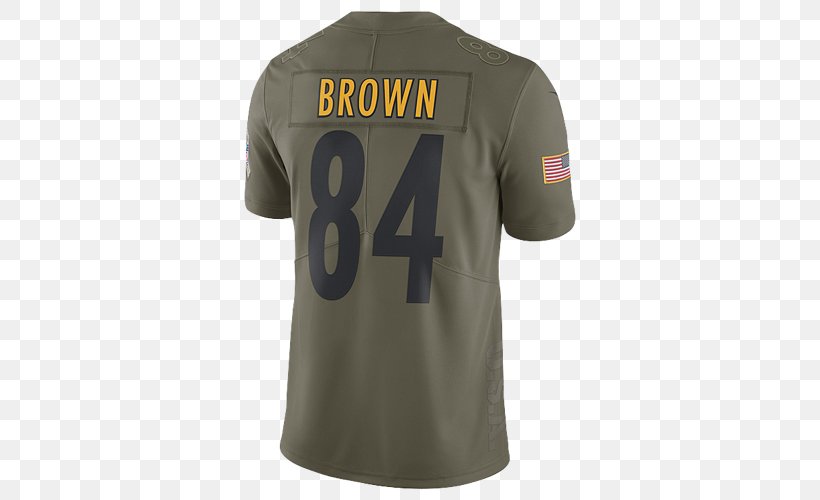 Pittsburgh Steelers 2017 NFL Season T-shirt Sports Fan Jersey, PNG, 500x500px, 2017 Nfl Season, Pittsburgh Steelers, Active Shirt, Antonio Brown, Brand Download Free