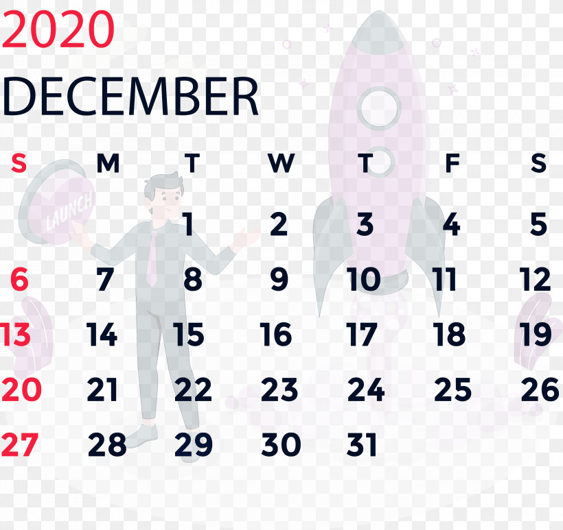 December 2020 Printable Calendar December 2020 Calendar, PNG, 3000x2831px, December 2020 Printable Calendar, Angle, Area, December 2020 Calendar, Line Download Free