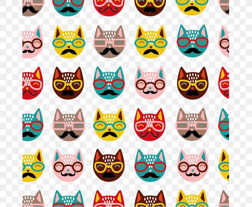 Maine Coon Kitten Hipster Illustration, PNG, 673x673px, Maine Coon, Black Cat, Calico Cat, Carpet, Cat Download Free