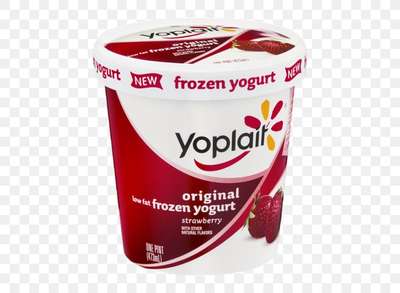 Strawberry Frozen Yogurt Yoghurt Crème Fraîche Frozen Dessert, PNG, 600x600px, Strawberry, Cherry Orchard, Cream, Dairy Product, Dessert Download Free