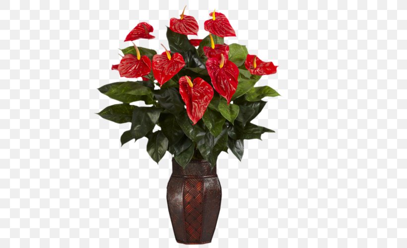 Vase Artificial Flower Decorative Arts Houseplant, PNG, 500x500px, Vase, Anthurium Andraeanum, Artificial Flower, Begonia, Chinese Evergreens Download Free