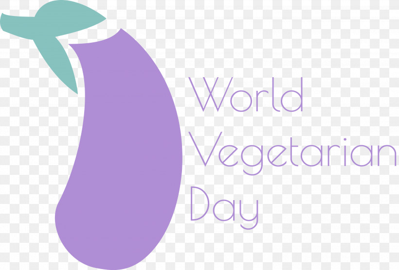 World Vegetarian Day, PNG, 3000x2036px, World Vegetarian Day, Lavender, Logo, Meter Download Free