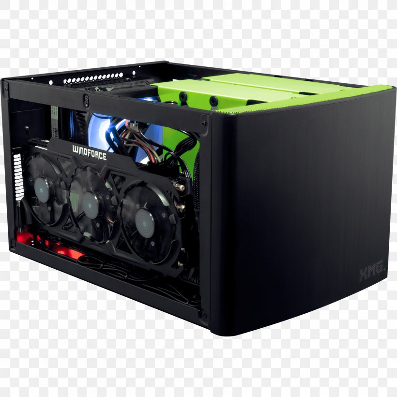 Computer Cases & Housings Laptop Mini-ITX Gaming Computer Small Form Factor, PNG, 1800x1800px, Computer Cases Housings, Audio, Audio Equipment, Computer, Desktop Computers Download Free