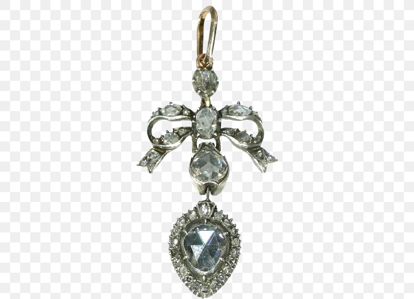 Locket Cross Diamond Cut Earring Georgian Era, PNG, 592x592px, Locket, Antique, Body Jewelry, Brooch, Charms Pendants Download Free