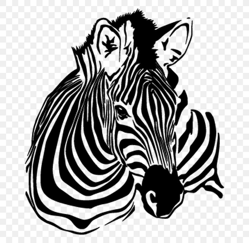 Wall Decal Vector Graphics Zebra Clip Art, PNG, 800x800px, Wall Decal, Art, Black, Black And White, Carnivoran Download Free