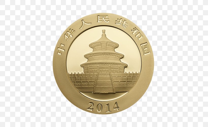 Chinese Gold Panda Gold Coin, PNG, 500x500px, Panda, Brass, Bullion Coin, Chinese Gold Panda, Chinese Silver Panda Download Free