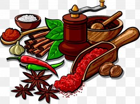 Star Anise And Spices - Indian Cuisine Spice Herb Clip Art PNG