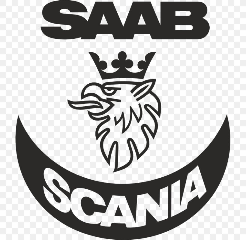 Scania AB Saab Automobile Saab 900 Car, PNG, 800x800px, Scania Ab, Area, Black, Black And White, Brand Download Free