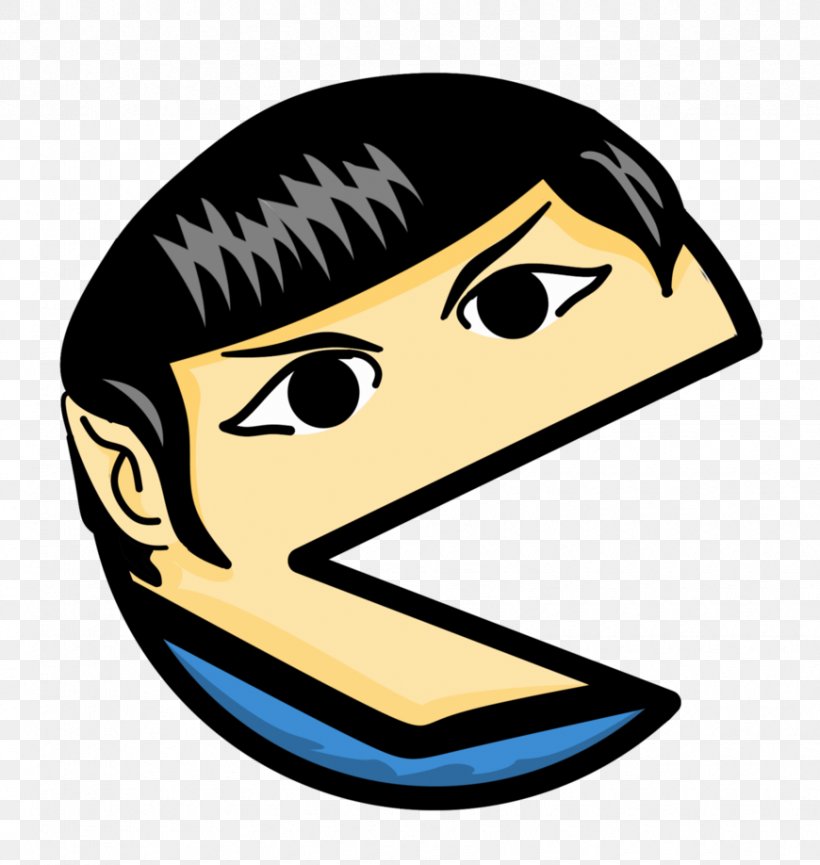 Spock Pac-Man Emoticon Clip Art, PNG, 870x918px, Spock, Drawing, Emoticon, Headgear, Leonard Nimoy Download Free