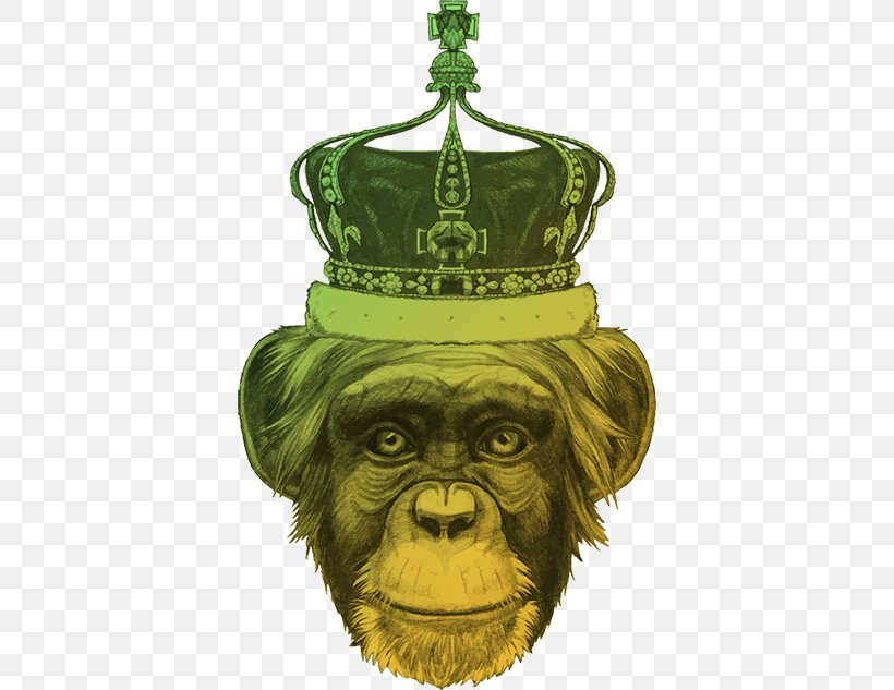 Vector Graphics Drawing Illustration Monkey Gorilla, PNG, 600x633px, Drawing, Art, Christmas Ornament, Facial Hair, Fictional Character Download Free