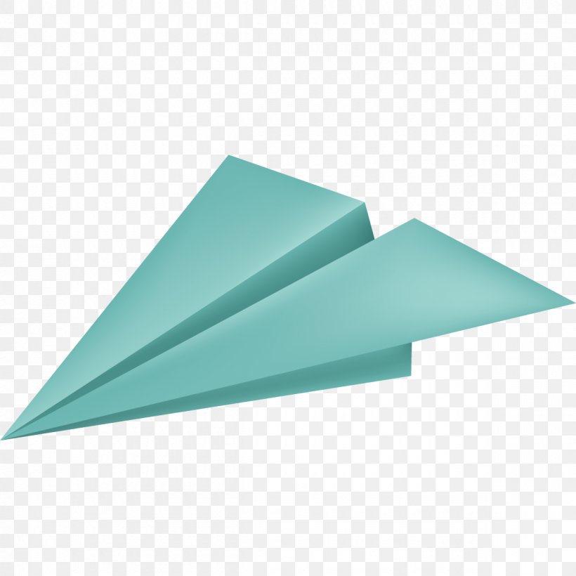 Airplane Paper Plane Clip Art, PNG, 1200x1200px, Airplane, Aqua, Paper, Paper Plane, Triangle Download Free