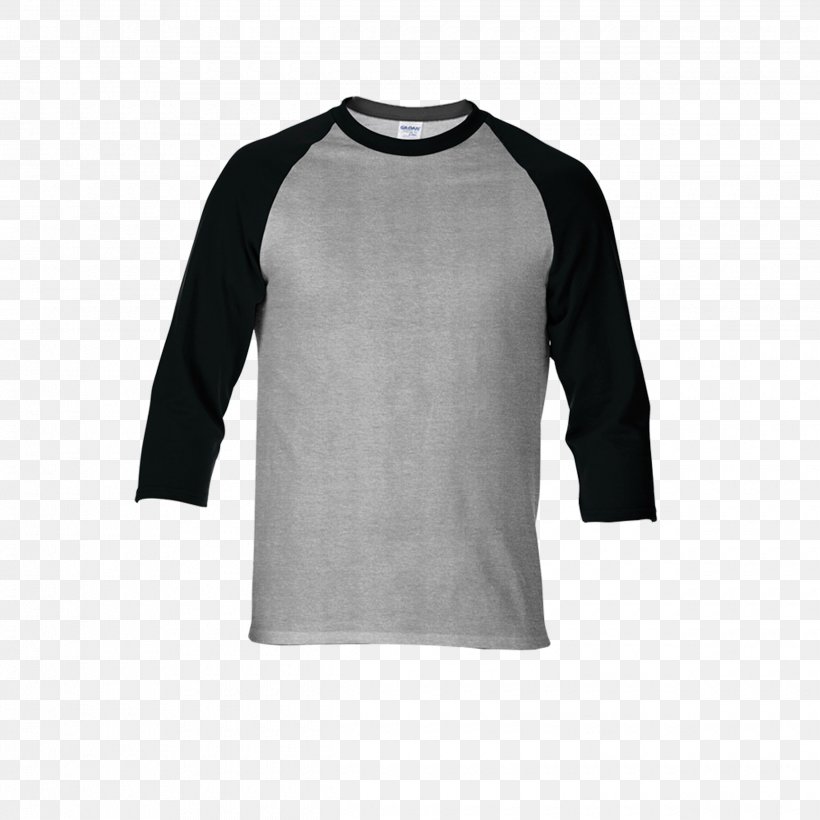 Long-sleeved T-shirt Gildan Activewear Raglan Sleeve, PNG, 2480x2480px, Tshirt, Black, Casual, Clothing, Clothing Sizes Download Free