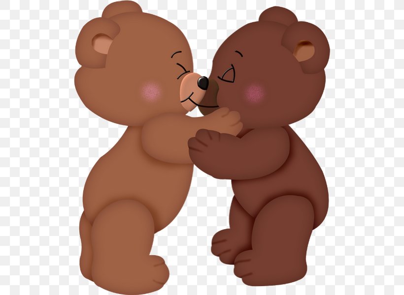 Brown Bear Valentine's Day Clip Art, PNG, 520x600px, Watercolor, Cartoon, Flower, Frame, Heart Download Free