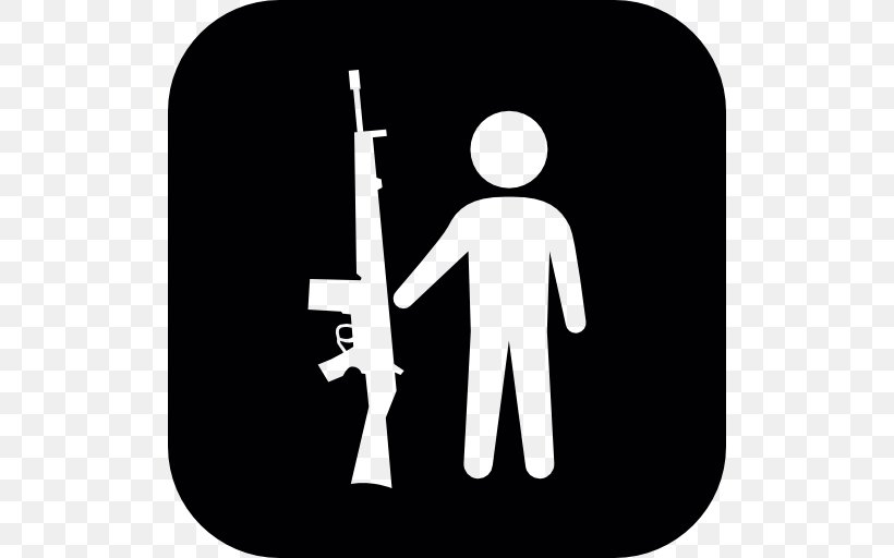 Weapon Firearm Gun Person Pistol, PNG, 512x512px, Weapon, Area, Black, Black And White, Blunderbuss Download Free
