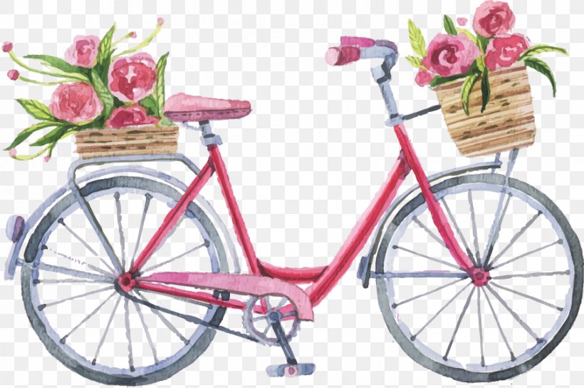 Floral Design Floristry Logo Bicycle, PNG, 904x600px, Floral Design, Art, Bicycle, Bicycle Accessory, Bicycle Basket Download Free